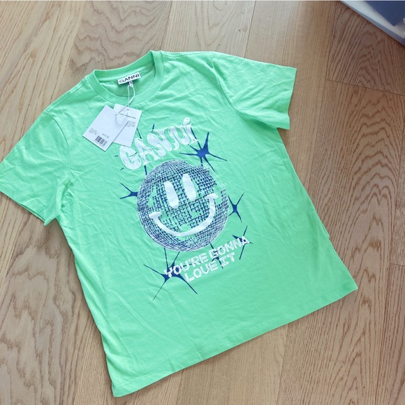 Ganni Green tshirt - Picture 1 of 4